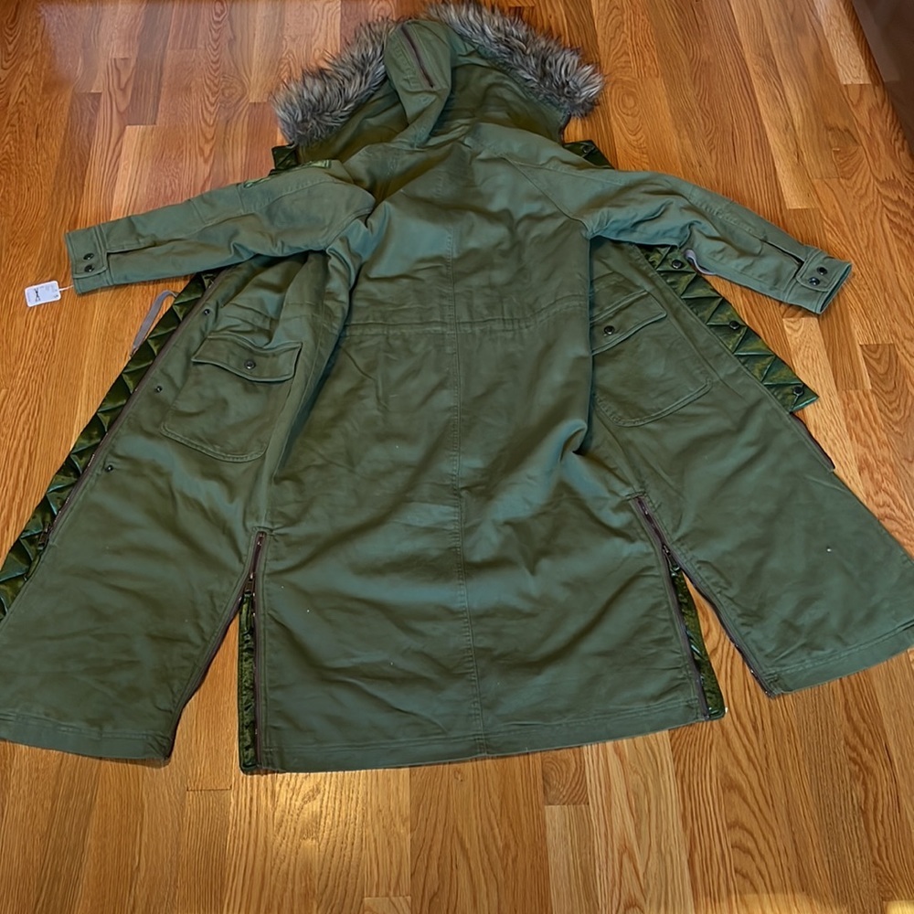 NWT Free People We The Free Farrah Military Parka Long Coat size Small - Picture 9 of 16